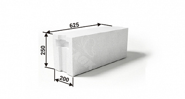 Инси блок D500 625х200х250