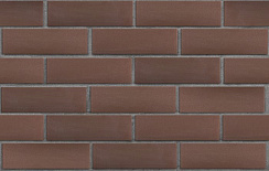 Клинкер фасадный коричневый Мюнхен гладкий